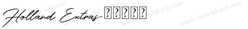 Holland Extras字体转换
